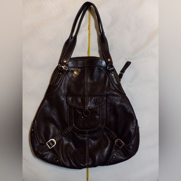Hard to Find Hayden Harnett Ana Hobo Handbag in Chocolate Brown Leather - Picture 2 of 16